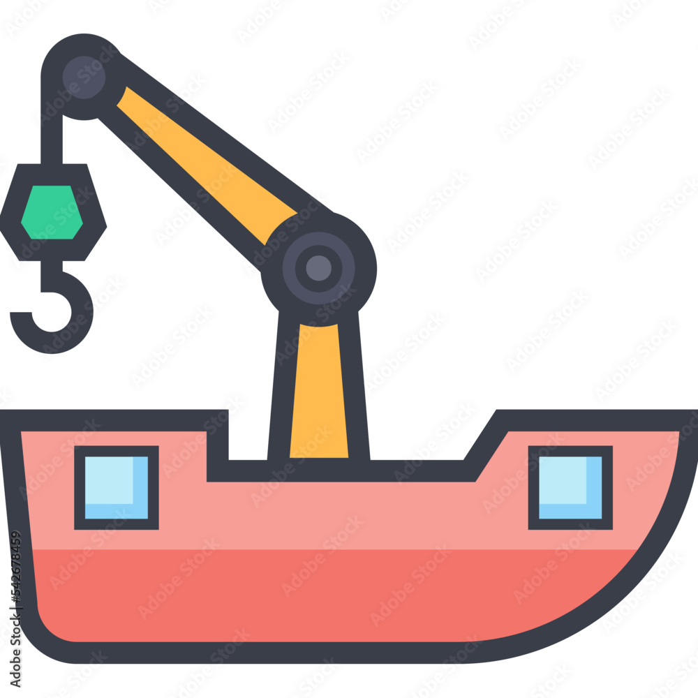 Tow Colored Illustration Tow Colored Illustration