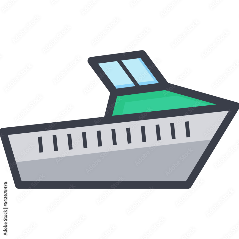 Steamboat Colored Illustration Steamboat Colored Illustration