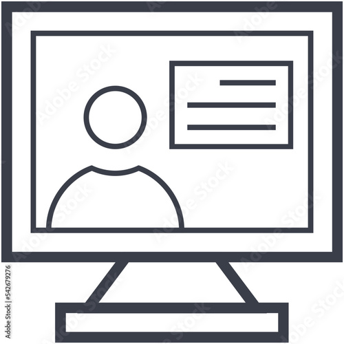 News man Vector Icon