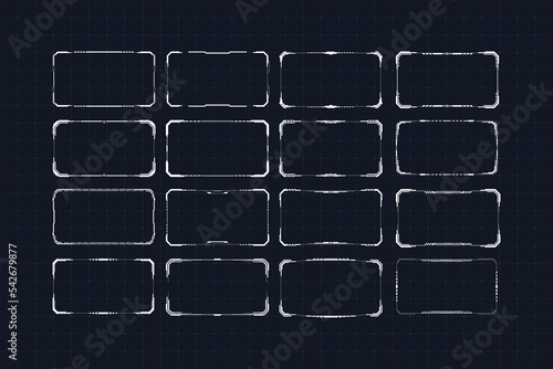 Abstract tech frame design