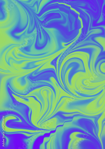 Mental health fluid art