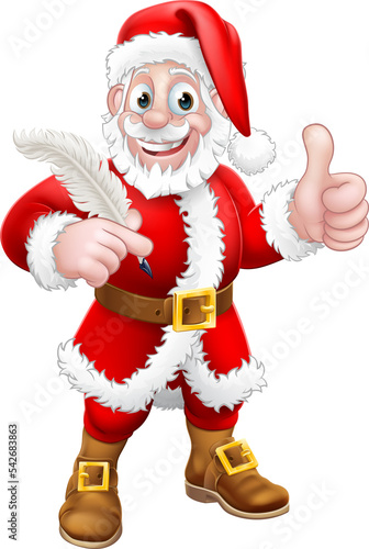 Santa Claus Quill Pen Thumb...