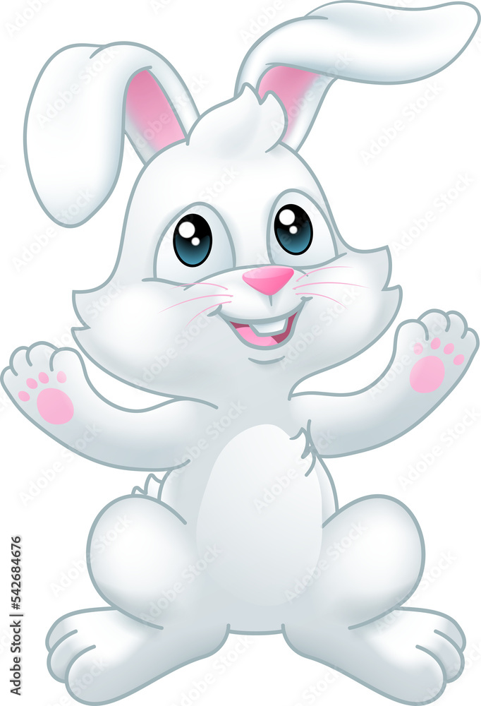 Obraz premium Easter Bunny Rabbit Cartoon
