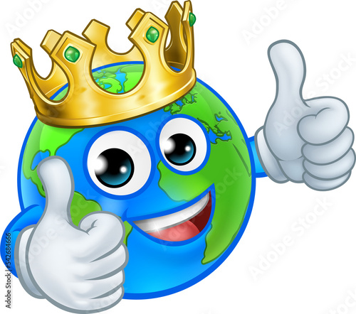 Crown Earth Globe World Mas...