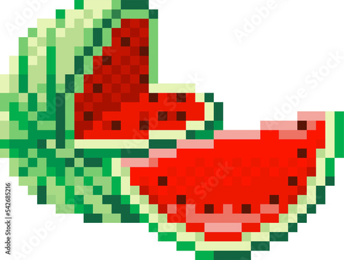 Watermelon Pixel Art 8 Bit ...