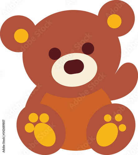 Teddy bear cartoon icon