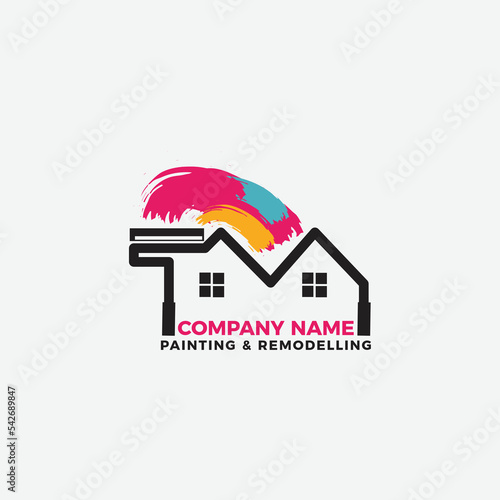 house painting and remodeling logo