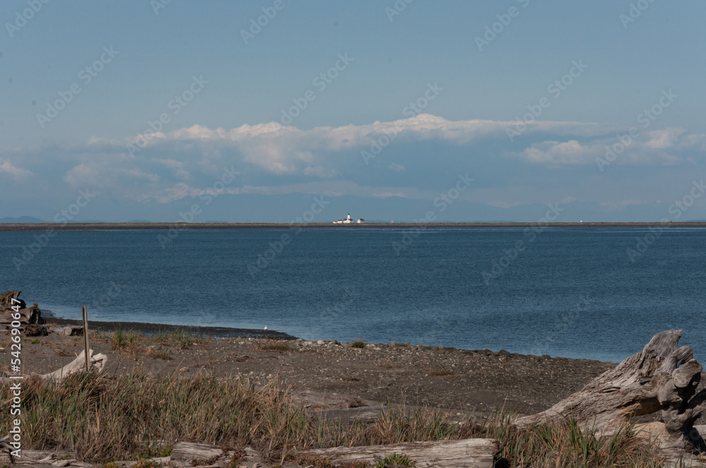 Another shot of New Dungeness Light Station from Dungeness Spit, Olympic Peninsula, USA