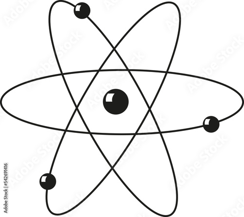 Symbole de l'atome nucléaire