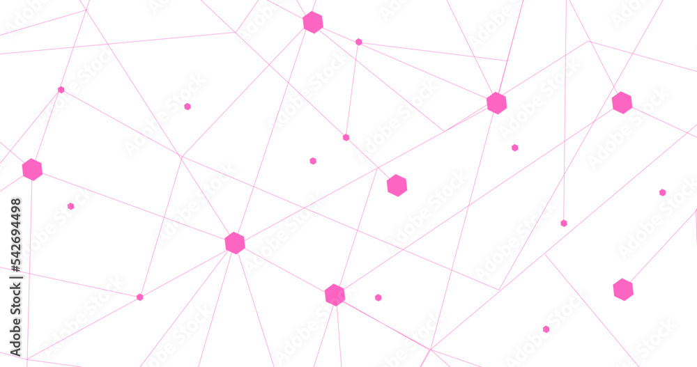 Pink network. Abstract connection on white background. Network technology background with dots and lines for desktop. Ai background. Abstract concept. Line background, network technology vector Pink network. Abstract connection on white background. Network technology background with dots and lines for desktop. Ai background. Abstract concept. Line background, network technology vector