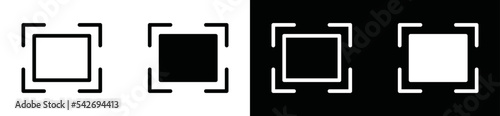 Screenshot button icon vector. Screen shot icon. Capture symbol illustration app or website