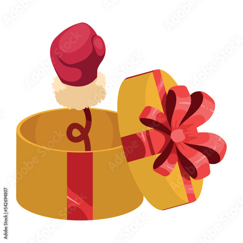 boxing glove in golden gift