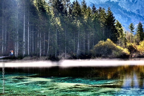 Cuadro en lienzo Herbst am Almsee