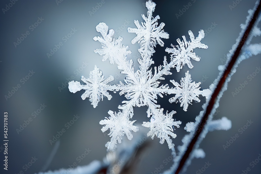 photo real snowflakes during a snowfall, under natural conditions at low temperature. Macro zoom photo. photo real snowflakes during a snowfall, under natural conditions at low temperature. Macro zoom photo.