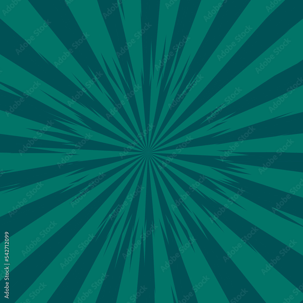 Pop art radial colorful comics book magazine cover. Striped GREEN and orange digital background. Cartoon funny retro pattern strip mock up. Vector halftone illustration. Sunburst, starburst shape Pop art radial colorful comics book magazine cover. Striped GREEN and orange digital background. Cartoon funny retro pattern strip mock up. Vector halftone illustration. Sunburst, starburst shape
