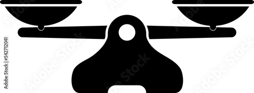 Scales icons set. Law scale icon. Vector flat design