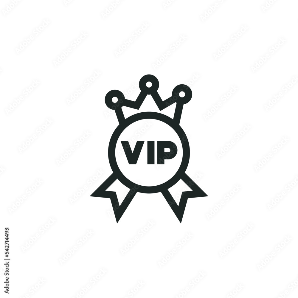 Obraz premium VIP access member icon isolated on white background