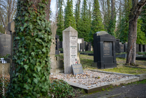 Photography The grave of famous writer Franz Kafka