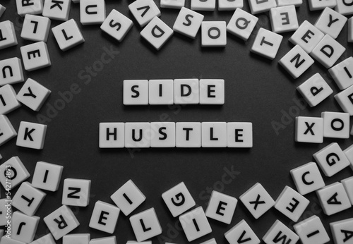 Letters spelling out side hustle