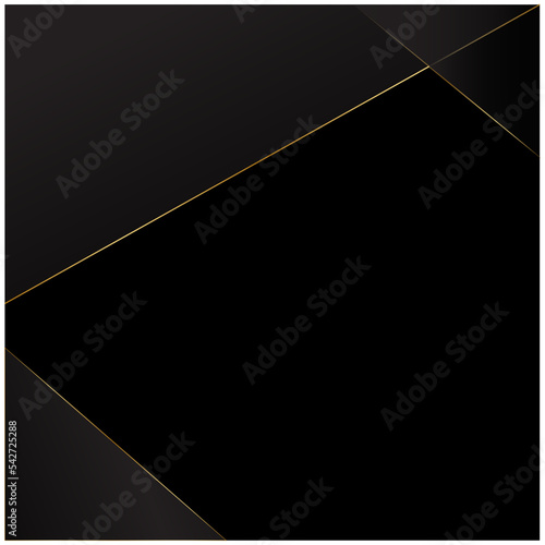 Golden lines luxury on white overlap brown and black shades color background. 