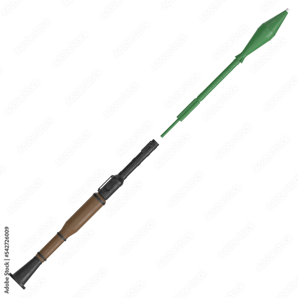 3d rendering illustration of a RPG-7 rocket launcher 3d rendering illustration of a RPG-7 rocket launcher
