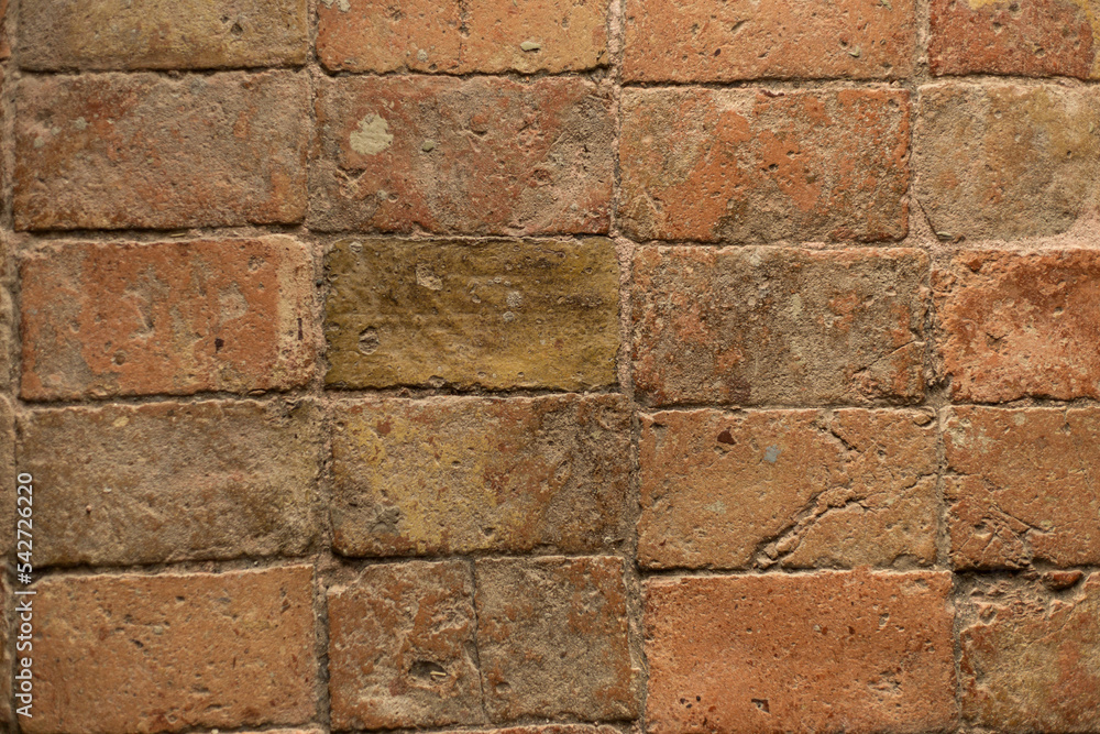Fototapeta premium Old Brickwork Texture. Ancient Brick Wall.