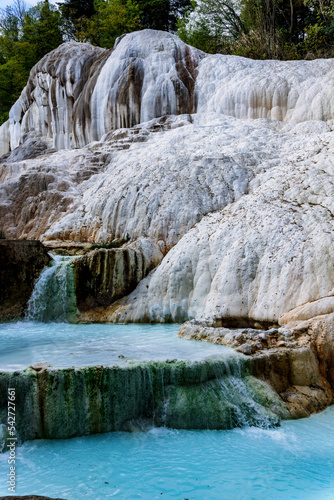 Bagni di San Filippo  hot springs in Tuscany  Italy.