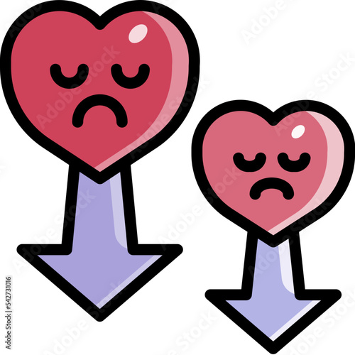 Feeling down icon