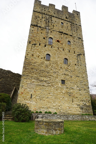 Porciano castle in the municipality of Pratovecchio Stia, Tuscany, Italy