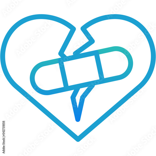 Recovery love icon