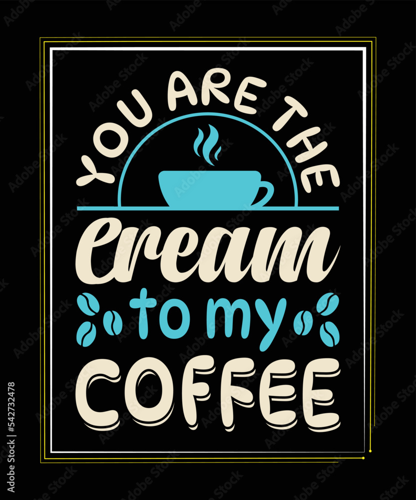 Coffee typography t-shirt design