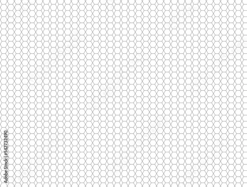 Hexagon on white background, shape abstract geometric.