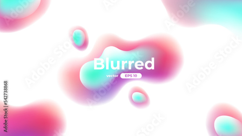 Banner with gradient isolated on white background. Splash. Vector set. Fluid vivid gradients for banners, brochures, covers. Abstract liquid 3d shapes. Colorful bright template. Dynamic soft color.