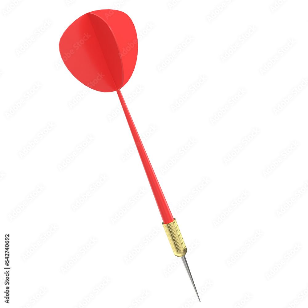 3d rendering illustration of a dart 3d rendering illustration of a dart