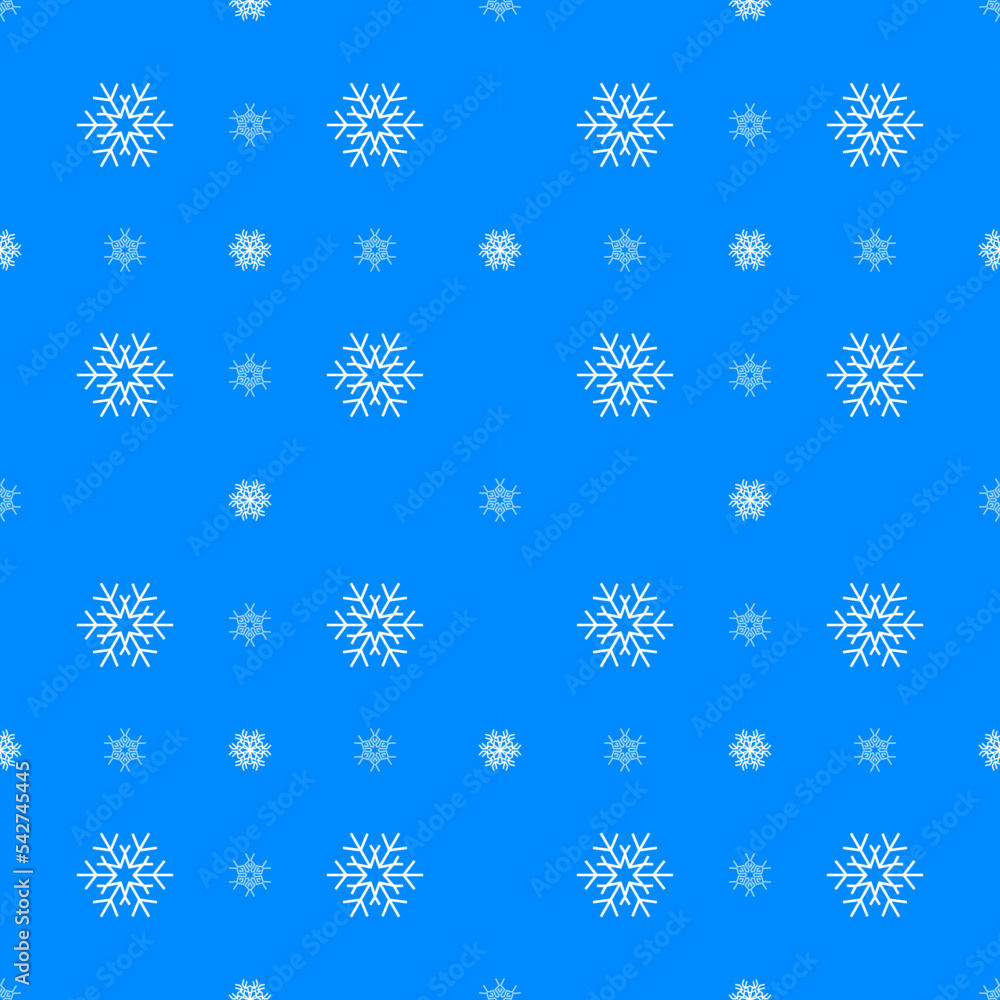 Christmas snowflakes seamless pattern for winter holidays Christmas snowflakes seamless pattern for winter holidays