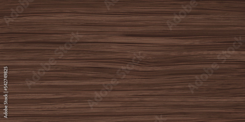 Uniform walnut wooden texture with horizontal veins. Vector wood background. Lining boards wall. Dried planks