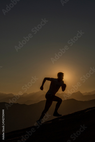 Running silhouette