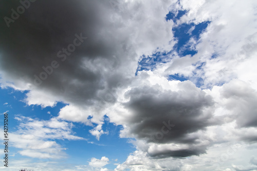 Black clouds forming rain clouds