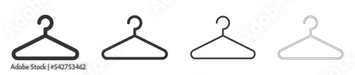Clothes hanger icon. Vector illustration.