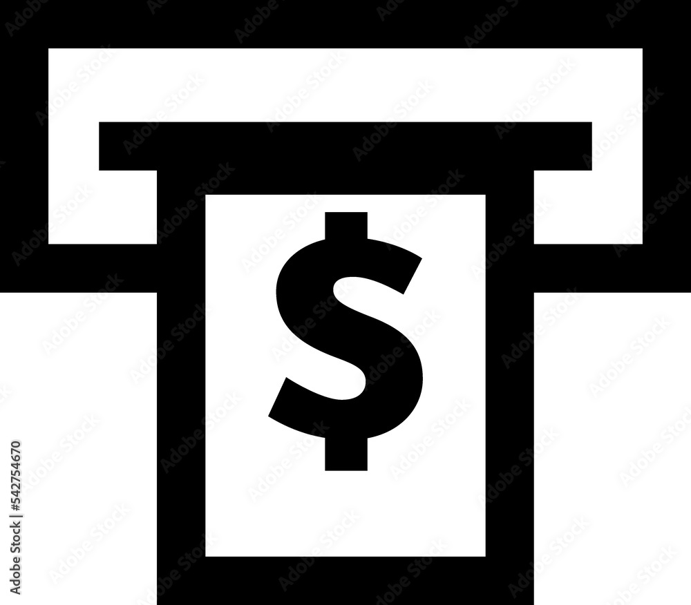 ATM line icon ATM line icon