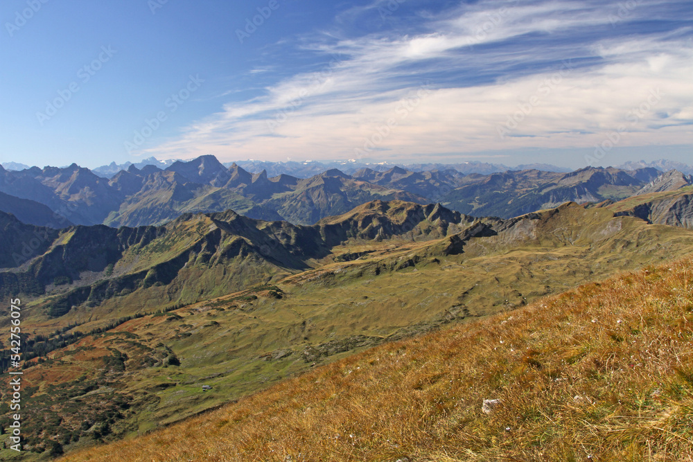 Ifen - Allgäu - Aussicht - Walsertal - Alpen - Panorama Ifen - Allgäu - Aussicht - Walsertal - Alpen - Panorama