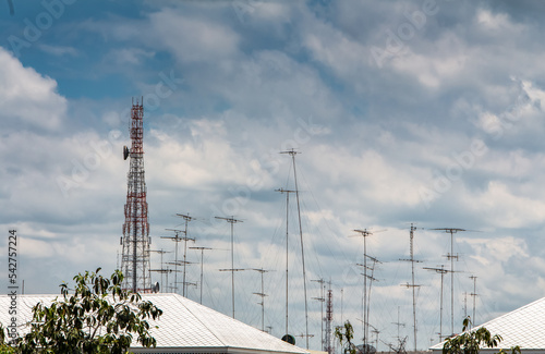 white clouds in the blue sky