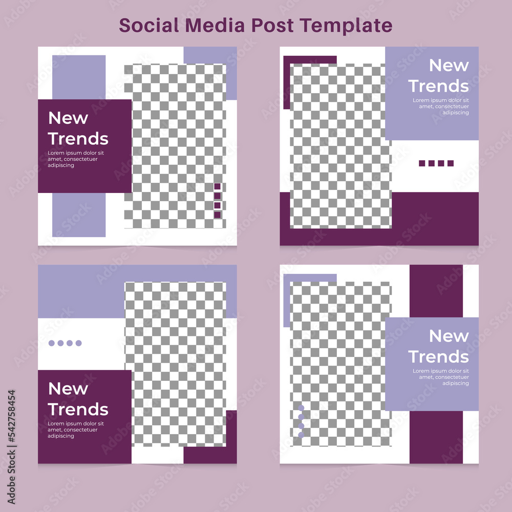 simple fashion sale social media templates with purple color simple fashion sale social media templates with purple color
