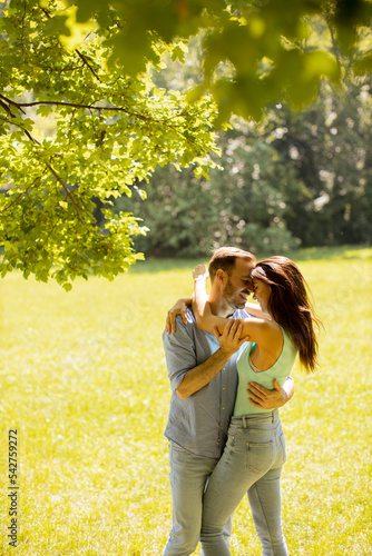 Happy young couple in love ...