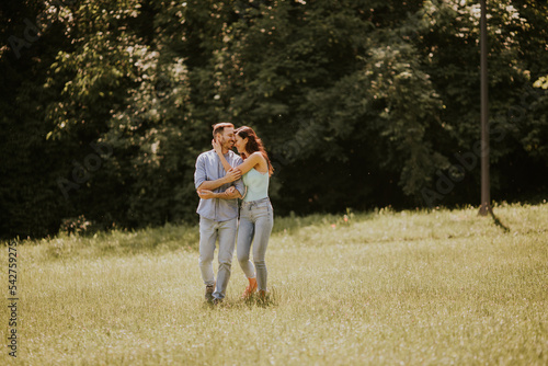 Happy young couple in love ...