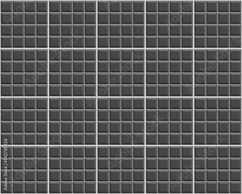 Seamless tile pattern. Apron faience print. Kitchen backsplash. Vintage square brickwall. Brick subway wall. Ceramic print. Old stone surface. Metro background. Vector illustration.