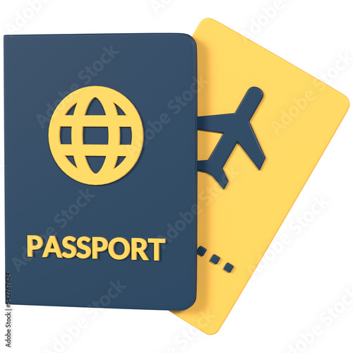 Passport 3D icon
