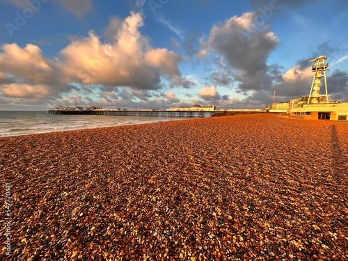 Angleterre, England, sussex ,Brighton ,manche ,Pier ,channel, manche, sunset sunset on the beach