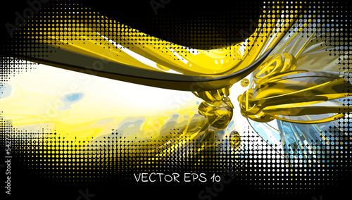 Elegant layout for business presentation with technology and science background, vector illustartion