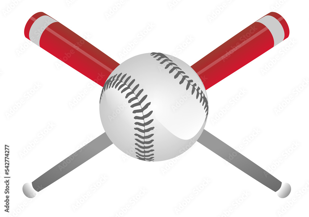 Crossed Baseball Bats and Ball PNG Crossed Baseball Bats and Ball PNG